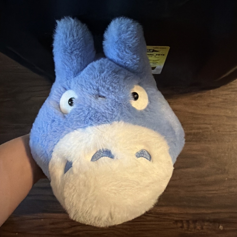 My Neighbor Totoro Medium Totoro Fluffy Plush Doll Blue Studio Ghibli Japan